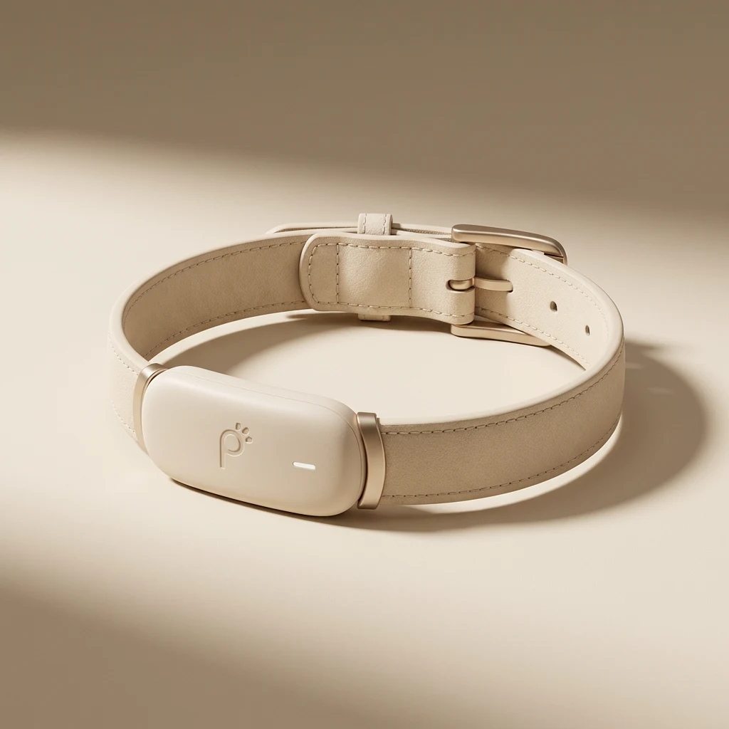 The ivory PawLink smart collar