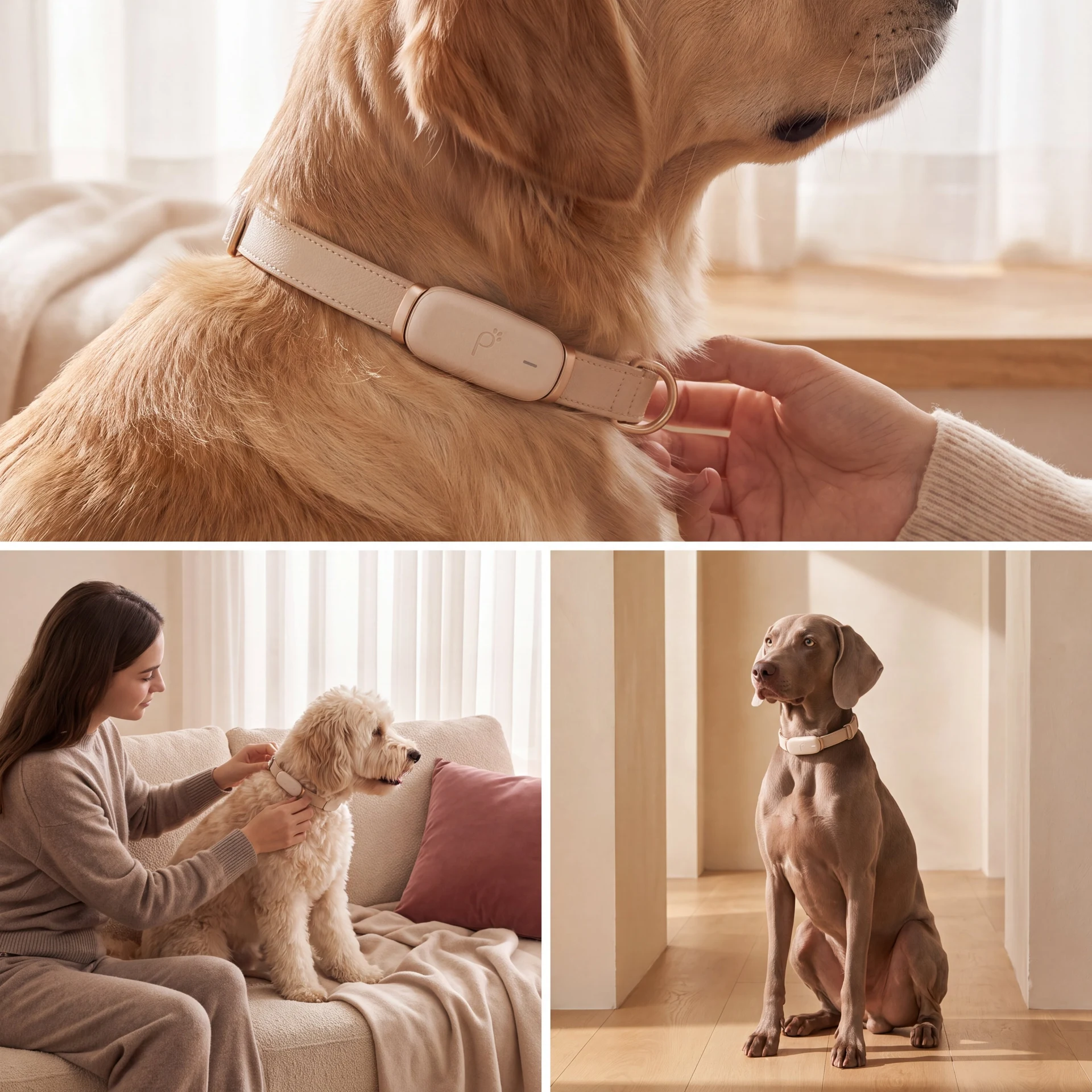 Small rituals at home: fastening a collar and spending time together